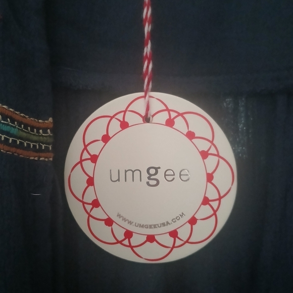 Umgee Tunic Top Kimono Embellished Embroidered Pleated Lightweight Open Front - Picture 12 of 13